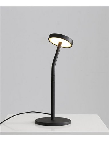 Lámpara de mesa Corvus – ACB – Lámpara negra, LED 3000K