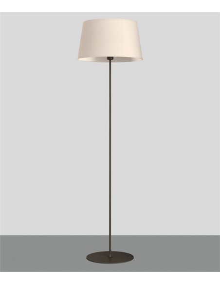 Lámpara de pie Stilo – ACB – Negra, Pantalla blanca, 150 cm