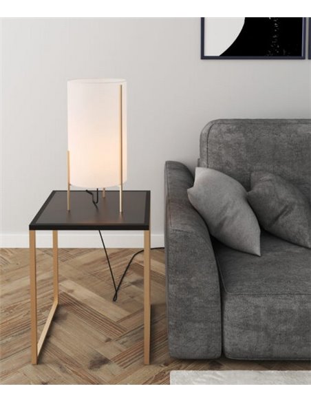 Lámpara de mesa Naos – ACB – Lámpara textil, 40-55 cm