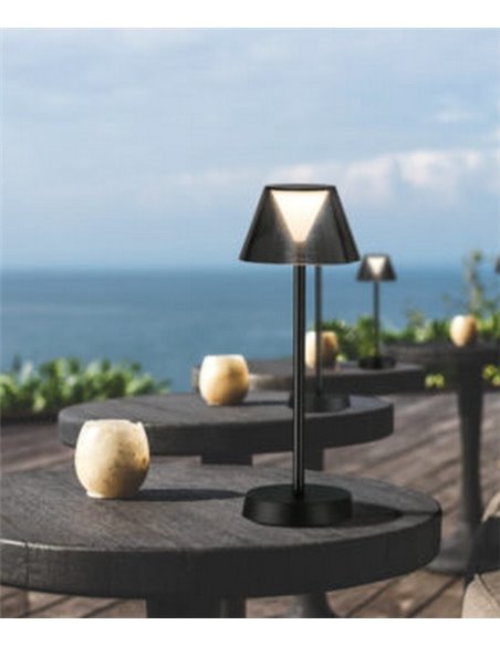Lámpara de mesa de exterior Asahi – ACB – Lámpara portátil, 3 intensidades, Táctil