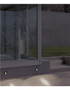 Aplique de pared empotrable Orion - ACB - Foco LED de exterior para señalización y caminos