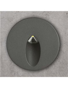 Foco empotrable de exterior Orion – ACB – Lámpara antracita, LED 3000K, 6.2 cm 2