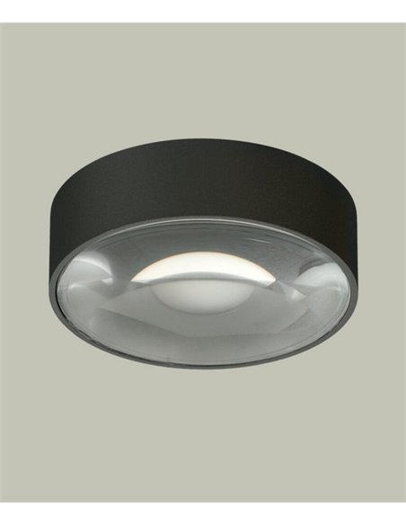 Plafón de techo de exterior Ania – ACB – Lámpara de exterior antracita, LED 3000K