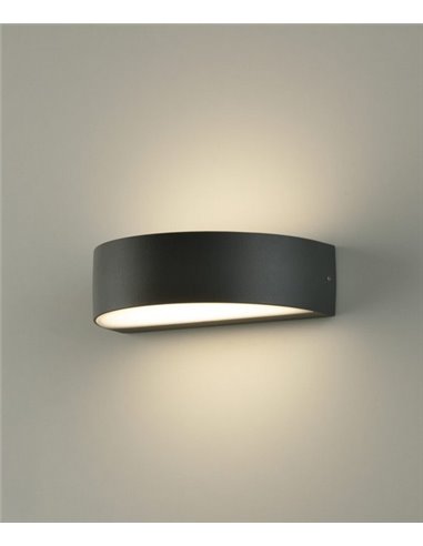 Aplique de pared de exterior Aysel - ACB – Lámpara de exterior antracita, 20.7 cm