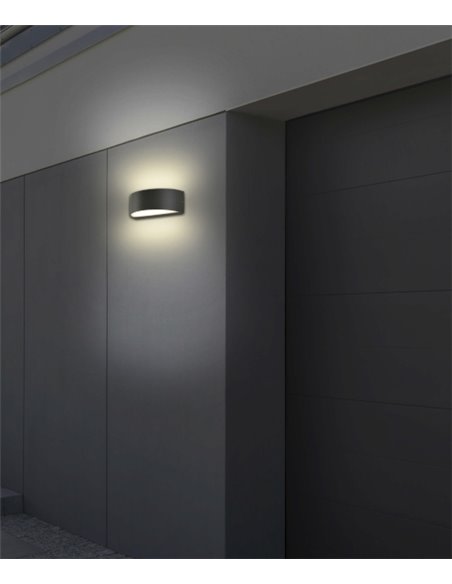 Aplique de pared de exterior Aysel - ACB – Lámpara de exterior antracita, 20.7 cm