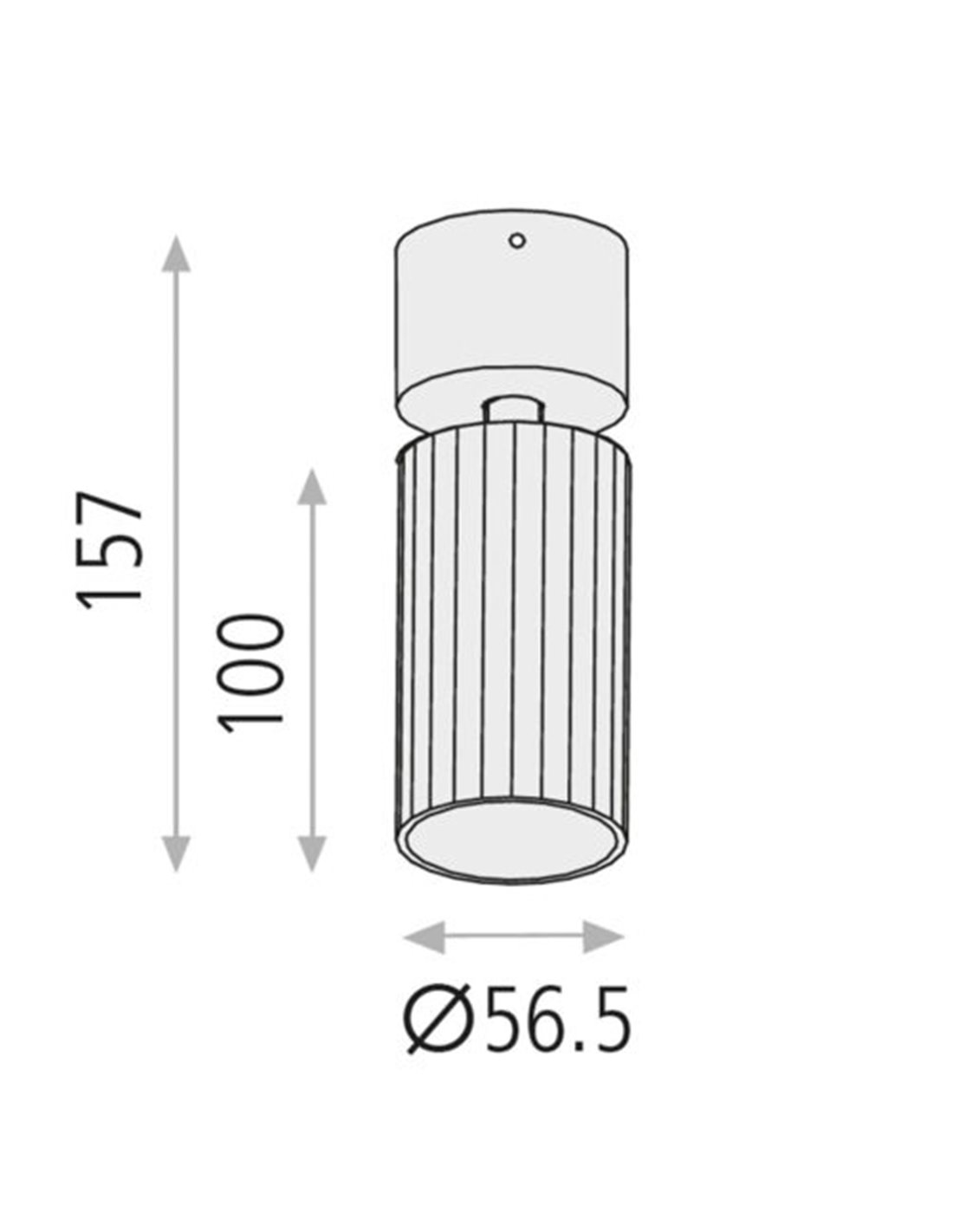 Regleta de techo Modrian – ACB – 3 Focos orientables, GU10