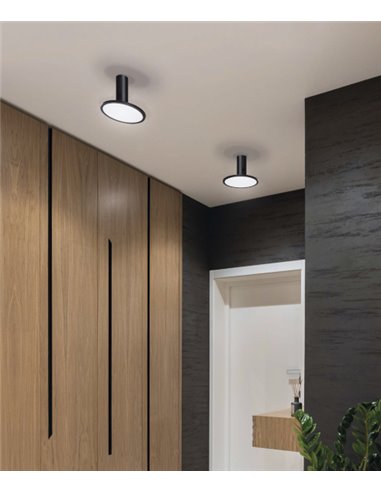 Plafón de techo Morgan – ACB – Orientable, LED 3000K, Metal blanco-negro Plafón de techo Morgan – ACB – Orientable, LED 3000K, Metal blanco-negro