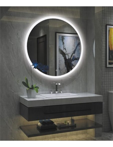 Espejo iluminado para baño Petra – ACB – Espejo táctil, LED 3000K