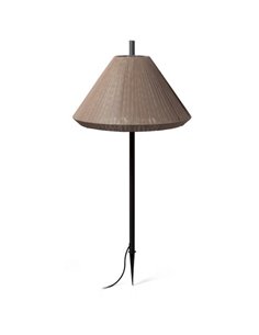 Lámpara estaca de exterior Saigon – Faro – Pantalla textilene blanco, 1m
