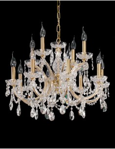Bronze Chandelier 12 Lights - Tomás & Sáez