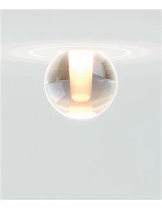 Alaska Big Trimless - Arkoslight - Lámpara empotrable trimless, esfera de vidrio Ø 10 cm