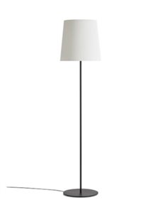 Lámpara de pie Manhattan - Massmi - Pantalla pergamino plisado, 170 cm