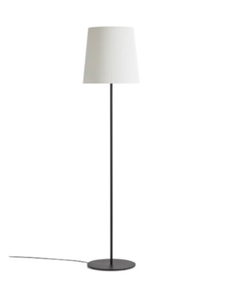 Lámpara de pie Manhattan - Massmi - Pantalla pergamino plisado, 170 cm
