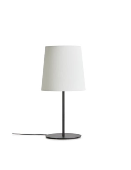 Lámpara de mesa Manhattan - Massmi, Pantalla pergamino plisado, Ø 30-35 cm