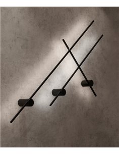Aplique de pared Tobago – Mantra – Lámpara orientable, blanco-negro