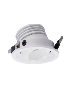 Downlight de techo Neptuno – Mantra – Blanco/Negro, 5 cm, LED