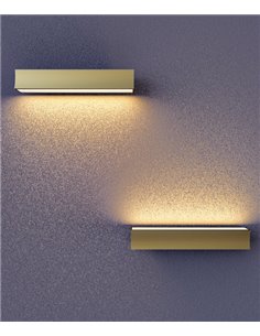 Aplique de pared Hanok – Mantra – Lámpara LED 3000K, Color Arena, 40,5 cm