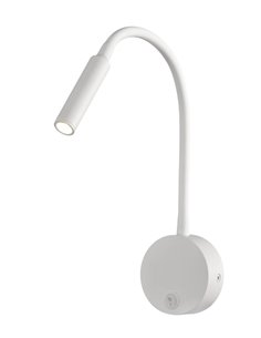 Aplique de pared Boavista – Mantra – Lámpara de pared con lector, Blanca, LED 3000K