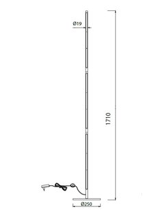 Lámpara de pie Torch – Mantra – Pie de salón minimalista, 171 cm, LED 3000K 2