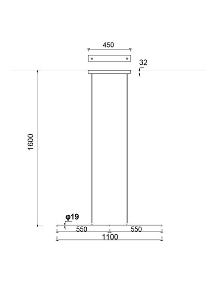 Colgante de techo Torch – Mantra – Lámpara de techo colgante LED 3000K