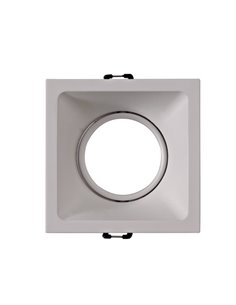 Foco de techo cuadrado Comfort – Mantra – Empotrable de techo downlight GU10, 9.2 cm