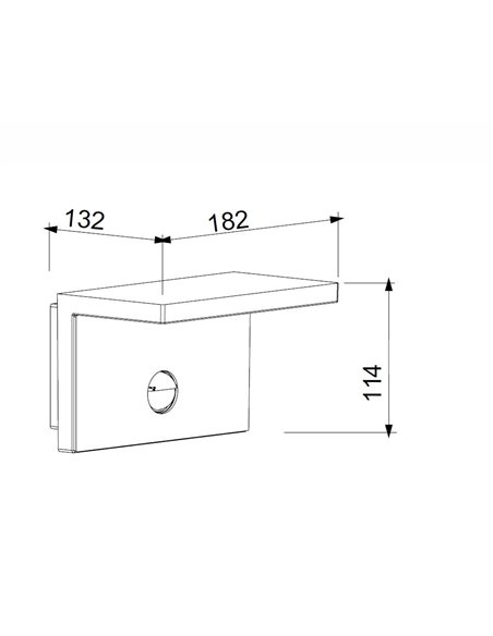 Aplique de pared de exterior Ruka – Mantra – Lámpara de exterior con sensor, de madera, IP54 LED 3000K