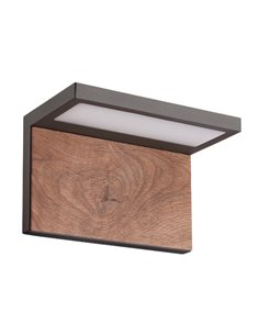 Aplique de pared de exterior Ruka – Mantra – Lámpara de exterior de madera, IP65 LED 3000K