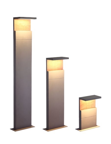 Baliza de exterior Ruka – Mantra – Lámpara de exterior LED 3000K, 35-60-100 cm