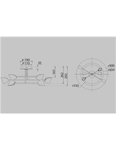 Plafón de techo Capuccina – Mantra – Lámpara de techo 6 luces, LED 3000K 2