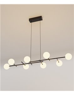 Lámpara colgante Cellar – Mantra – Lámpara de techo tipo bola, G4, 8 luces