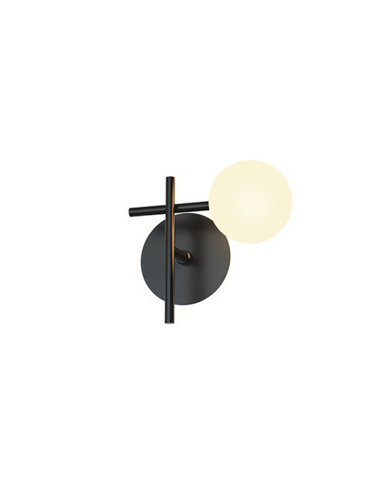 Aplique de pared Cellar – Mantra – Lámpara de pared tipo bola, 1xG4, Negro