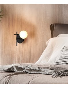 Aplique de pared Cellar – Mantra – Lámpara de pared tipo bola, 1xG4, Negro