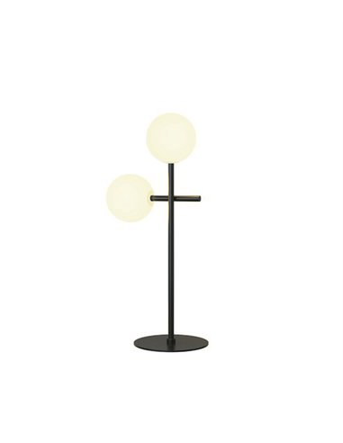 Lámpara de mesa Cellar – Mantra – Lámpara bola, 2xG4, Negra