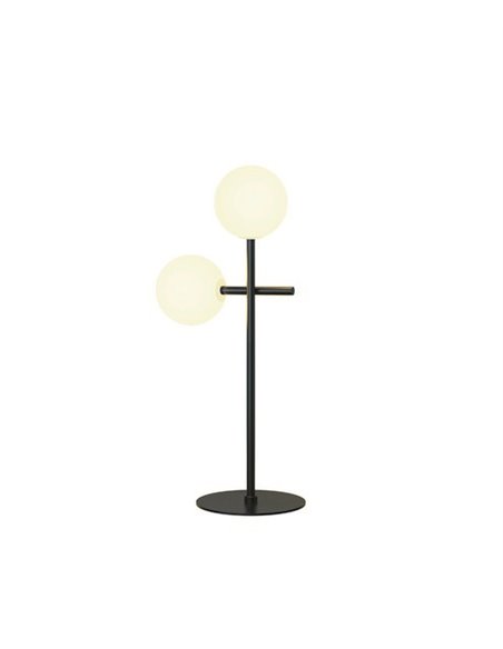 Lámpara de mesa Cellar – Mantra – Lámpara bola, 2xG4, Negra