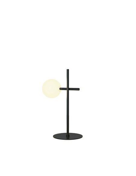 Lámpara de mesa Cellar – Mantra – Lámpara bola, G4, Negra
