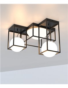 Plafón de techo Desigual – Mantra – Lámpara de techo LED 3000K, tipo jaula