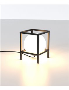 Lámpara de mesa Desigual – Mantra – Lámpara bola, 1xE27, Negra 2