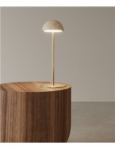 Lámpara de mesa Dussa – Aromas – Lámpara de mármol en 3 acabados, LED 2700K 2