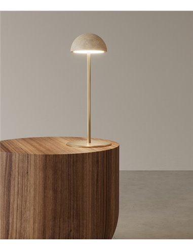 Lámpara de mesa Dussa – Aromas – Lámpara de mármol en 2 acabados, LED 27000K Lámpara de mesa Dussa – Aromas – Lámpara de mármol en 2 acabados, LED 27000K