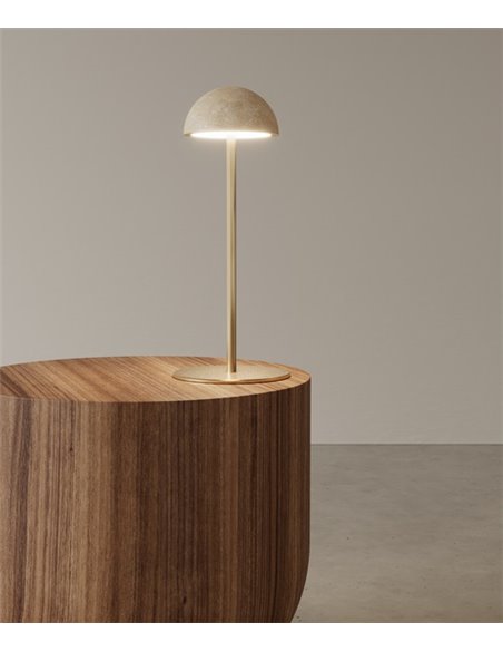 Lámpara de mesa Dussa – Aromas – Lámpara de mármol en 2 acabados, LED 27000K Lámpara de mesa Dussa – Aromas – Lámpara de mármol en 2 acabados, LED 27000K