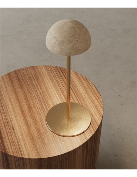 Lámpara de mesa Dussa – Aromas – Lámpara de mármol en 2 acabados, LED 27000K Lámpara de mesa Dussa – Aromas – Lámpara de mármol en 2 acabados, LED 27000K