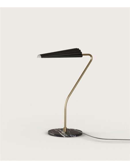 Lámpara de mesa Bion – Aromas – Lámpara decorativa negra+oro, Regulable, LED 2700K