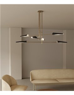 Colgante Bion 6 - Aromas - Lámpara de techo de diseño, orientable, 6 luces regulables