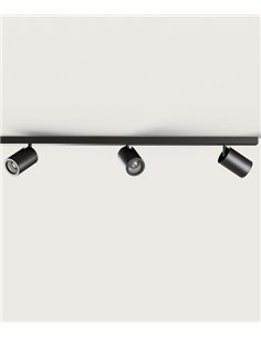 Regleta de techo Noon – Aromas – Lámpara con 3 focos, GU10 LED 3000K, Regulable Triac 2