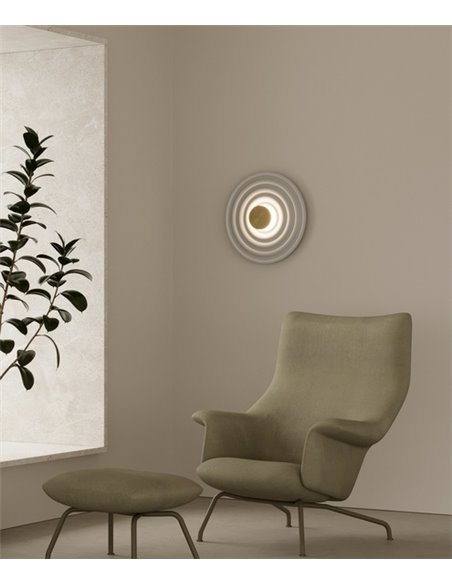 Aplique de pared Rang – Aromas – Lámpara decorativa circular, de resina, LED 3000K