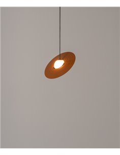 Lámpara colgante Symphony - Milan - Lámpara de techo moderna, Gris-Cobre-Visón, Ø 30-45 cm 2