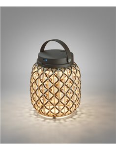 Lámpara portátil Nans - Bover - Lámpara de fibra sintética, con cargador, regulable 2