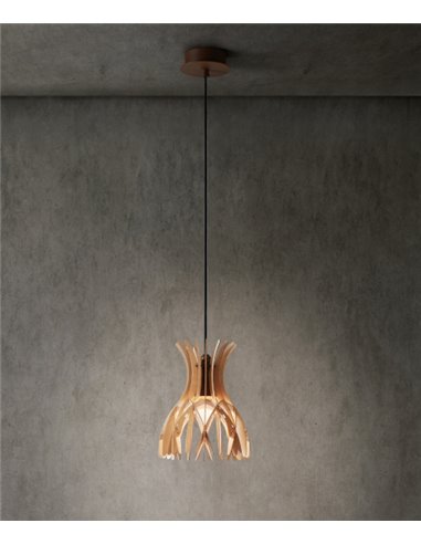 Lámpara colgante de madera Domita - Bover