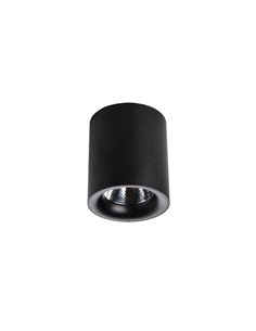 Foco de techo Candel – Agolar – Lámpara de techo circular LED, Blanco+Negro, 40º 