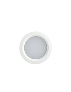 Lámpara empotrable Wake Plus – Agolar – Foco redondo LED, Negro+Blanco, 305 lm